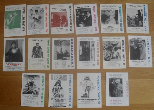 COLUMBIA lot de 16 synopsis cinema originale ann. 60/70