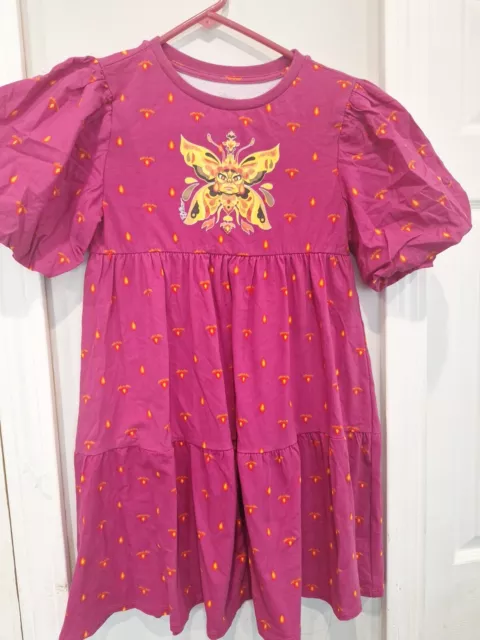 Girls' Disney Encanto Shift Dress Pink Size Medium (7-8)