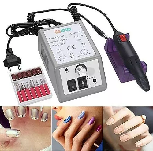 Kit Ponceuse Prof Electrique Lime Ongles Manucure Pedicure Nail Art 2