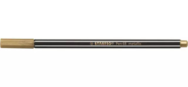 [Ref:68/810] STABILO Stylo feutre Pen 68 metallic pointe moyenne or