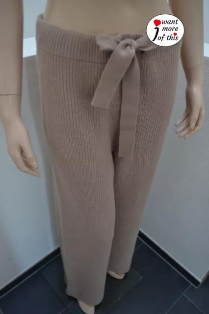 Wolford Aurora Wool weite Passform Hose Trousers kamut beige Small 2