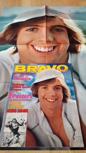 BRAVO Nr.8 vom 10.2.1977 mit Riesenposter King Kong, Shaun Cassidy, Lex Barker
