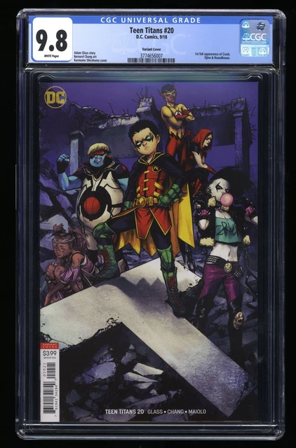 Teen Titans #20 CGC NM/M 9.8 White Pages Garner Variant 1st Appearance Crush!