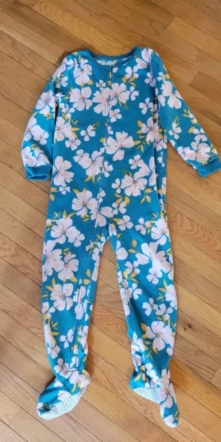 Carters Size 6 6x Footed Fleece Pajamas PJs