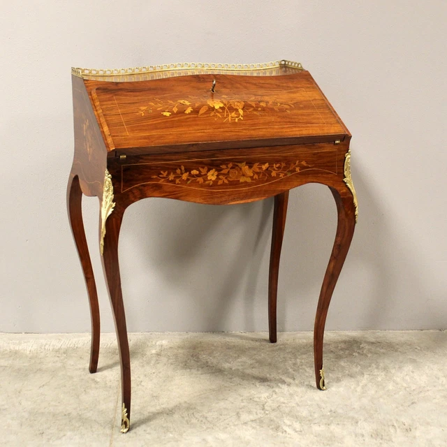 RIBALTINA RIBALTA Napoleone III - INTARSIATA - EPOCA 800 - RESTAURATA