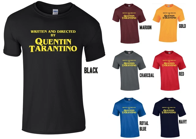 T-shirt scritta e diretta da Quentin Tarantino - stampa gialla - pulp fiction