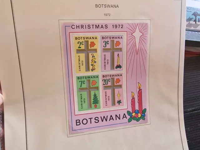 Botswana 1972 Sg Ms303 Christmas Mnh