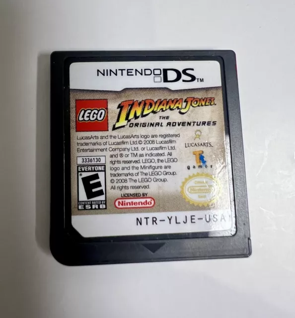 LEGO Indiana Jones: The Original Adventures (Nintendo DS) Cartridge Tested Works