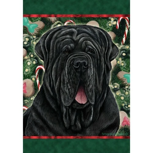 Christmas Holiday Garden Flag - Uncropped Neapolitan Mastiff 144721