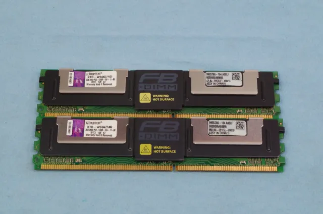 Kingston 8GB 2x 4GB PC2-5300F DDR2 ECC FBDIMM Memory Kit KTD-WS667LPQ/8G