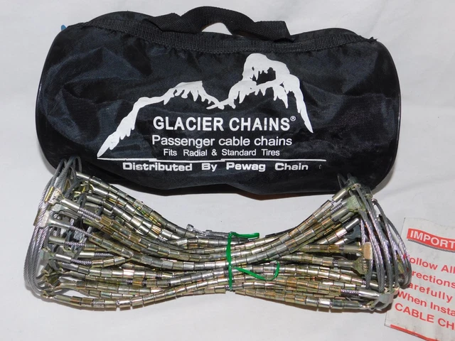 Glacier Ladder Cable Passenger Vehicle Tire Chains, Stock # 1038, Never Used