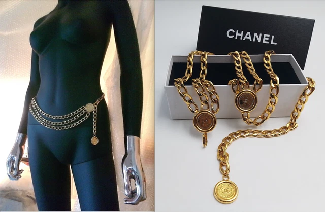 COCO CHANEL 31 rue Cambon Paris ceinture 3 rangs cha ne dor