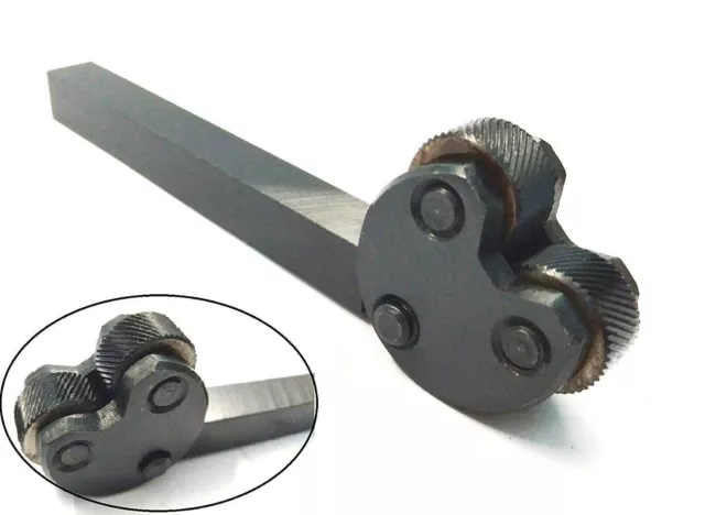 Knurling Tool Pivot Head Diamond Metric Pitches Pattern 1/2" Sq. Shank