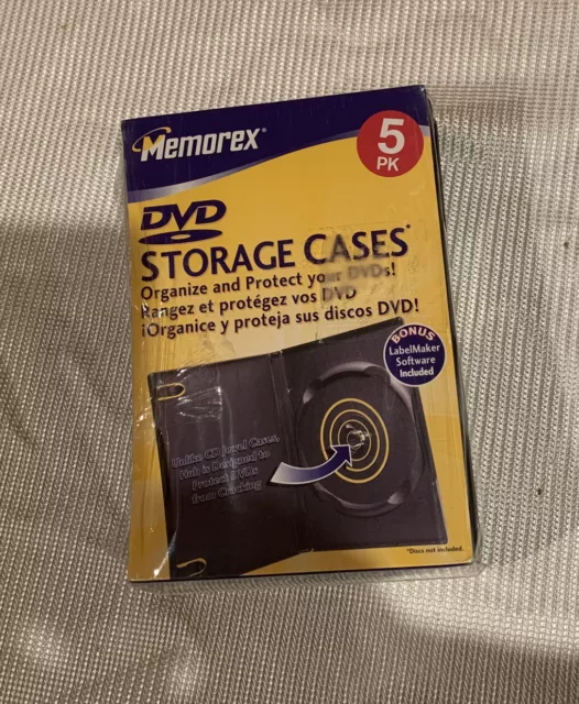 Memorex Dvd Movie Storage Cases 5 Pack