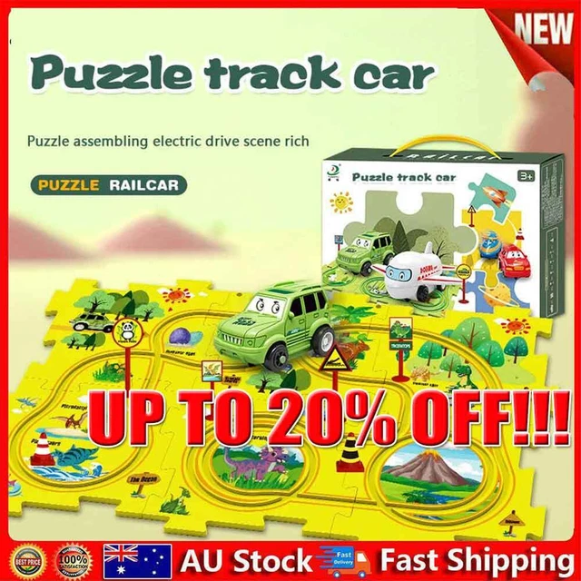 5/15x DIY Car Track Puzzle Play Set Preschool Educational Montessori Toy 2023