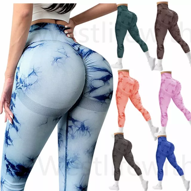 Women High Waist Gym Leggings Fitness Sport Training Yoga Pants Scrunch Trousers