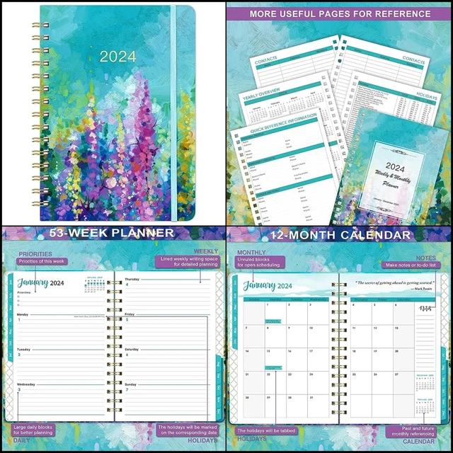 2025 PLANNER JAN Dec Monthly Weekly Planner/Calendar 20242025