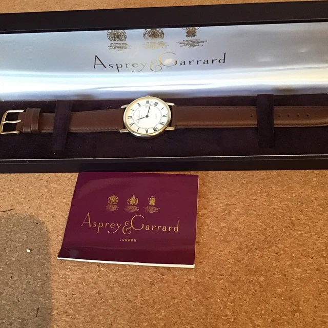 MENS 9CT GOLD Asprey & Garrard watch £295.00 PicClick UK