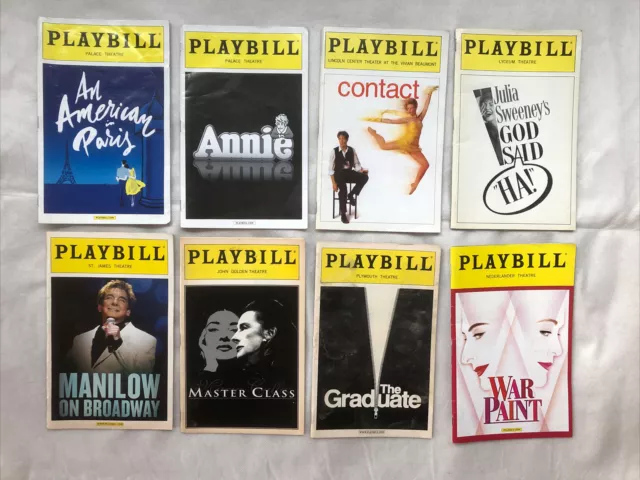 Broadway Playbill musicals and plays choice of show from lot