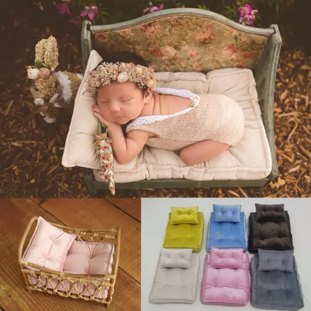 Newborn Photography Props Baby Bedding Mattress Pillow Posing Cushion Mat Studio