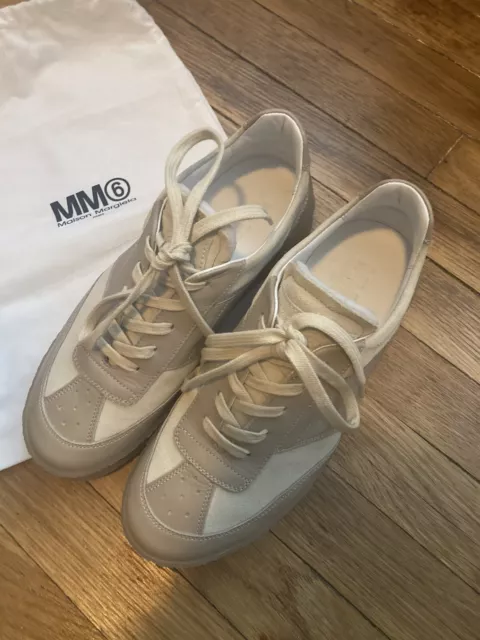 mm6 maison margiela court sneakers Beige New Without Box Women’s 39 US 8.5