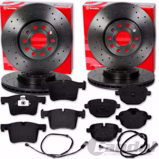 DISCHI FRENO BREMBO SPORT + PASTIGLIE ANTERIORI + POSTERIORI adatti per BMW X3 F25 X4 F26