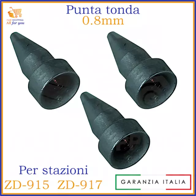 Punta ricambio per stazione saldante dissaldante punte dissaldatore ZD915 ZD917