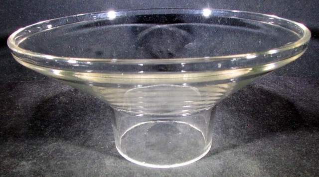 Antique Clear Glass 1873 and 1882 Patents Illuminator Base for Ives Lamp Shade