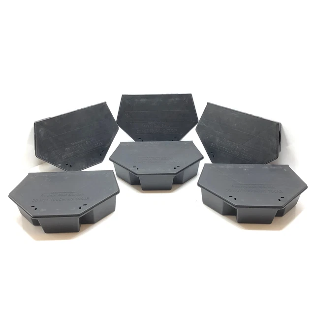NEW Case (6) Tamper-Resistant Rodent Bait Control Station for Rats and Mice