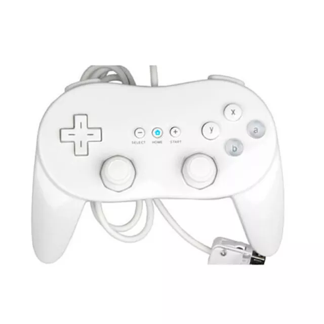 Black & Wht Console New Classic Pro Joypad Gamepad Controller For Nintendo Wii