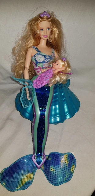 MAGICAL MERMAID Barbie And Krissy Doll 2000 With Shell