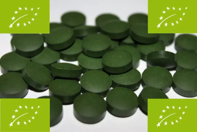 1kg BIO Spirulina Tabletten, Presslinge ohne Zusätze, 100% rein, beste Qualität