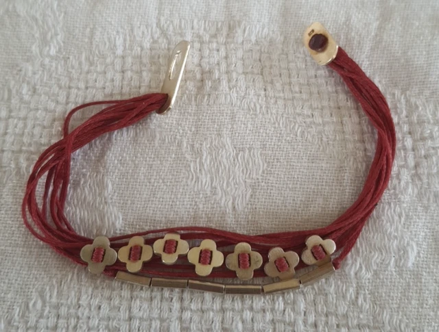 Bracelet Ancien Plaque Or ORIA – Maille Tréssée Ajourée Originale – Circa 1925 (Occasion)