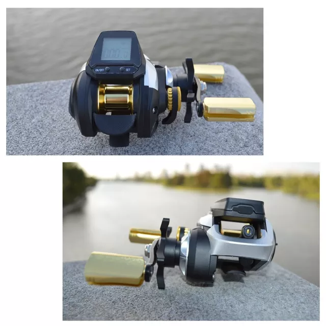 Portable and Compact Fishing Baitcasting Reel with Bite Alarm Magnetic Brake