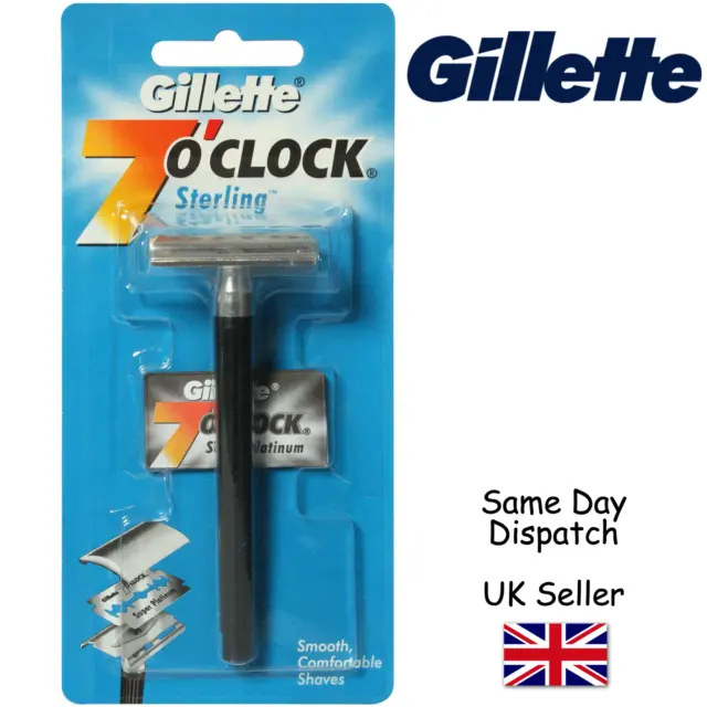 Afeitadora de afeitado tradicional de doble filo de seguridad Gillette mango de doble filo