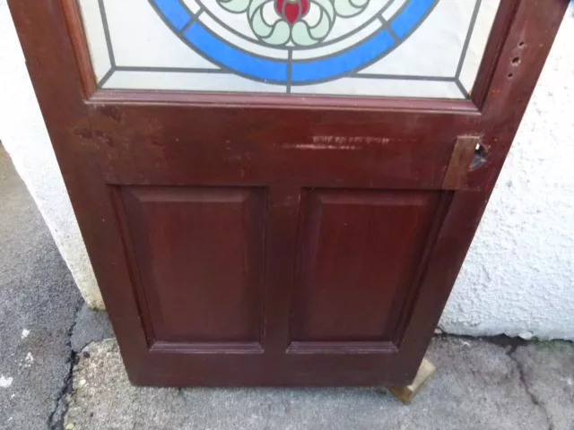 hardwood front Door Glass Panel Edwardian Victorian Door 9