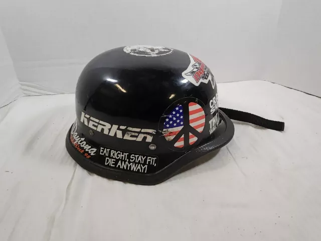 Harley Davidson Like Half Helmet VINTAGE 1998ish, Great LOOK WITH stickers