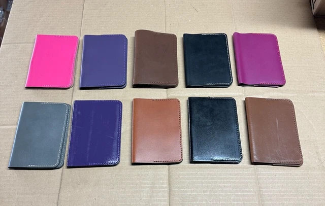 Leather Passport Covers Job Lot Of 10 Genuine Leather UK Made