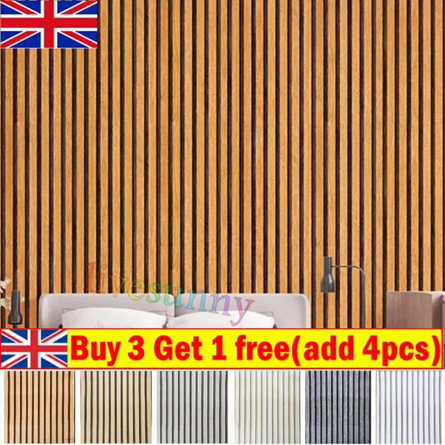 10M Wood Slats Wallpaper 3D*Effect Fine Wood Wallcovering Roll Background Decor-