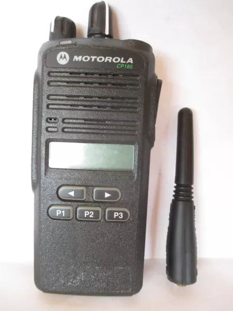 Motorola CP185 Two Way Radio UHF 435-480mhz 16Ch 4 Watt AAH03RDF8AA7AN w/Antenna
