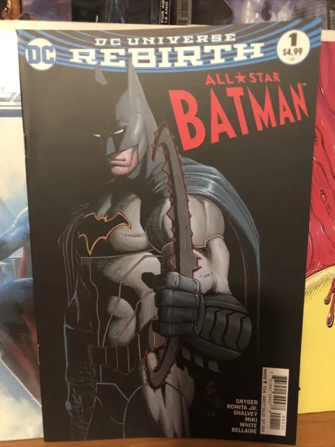 All Star Batman #1 Comic Book 2016 VF Scott Snyder John Romita Cover DC Rebirth