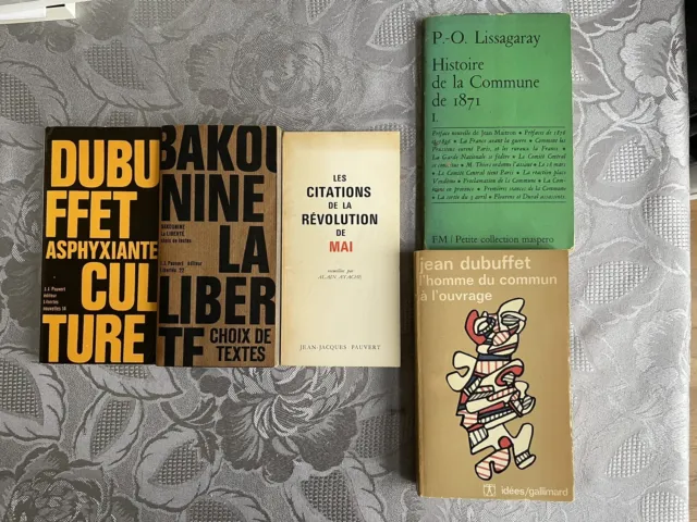 Lot livres éditions Jean-Jacques Pauvert + bonus Maspero et Dubuffet