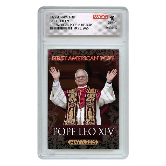 2025 TOPPS NOW 1st American Pope #POPE Pope Leo XIV RC Rookie Card $18. ...
