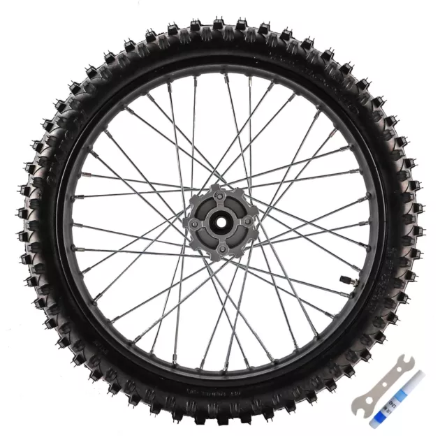 19'' 70/100-19 Knobby Front Wheel Rim Tyre Tire 15mm for KX100 CRF150 Apollo SSR