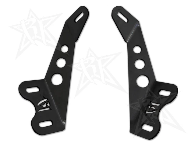 Rigid Industries 40333 Hood Light Bar Mount Kit Fits 07-18 Wrangler (Jk)