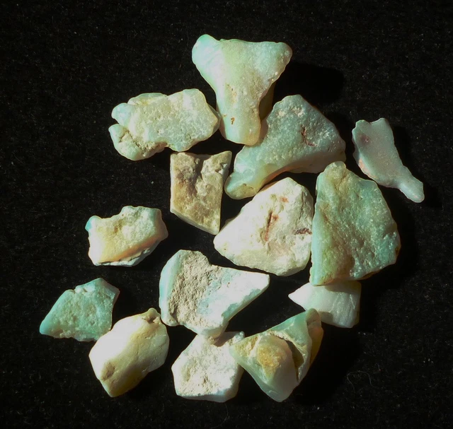 Opales d'Australie du Sud, morceaux d'opales, lot de  8 g.