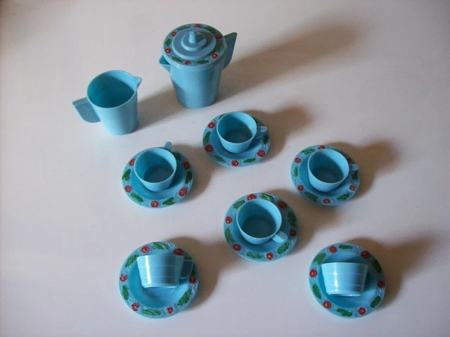 Dinette De Poupée Ancienne – Service à Thé En Porcelaine – XIXe/XXe Siècle – À Identifier