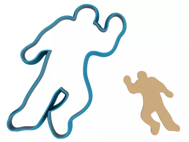 Crime Scene Outline - Cookie Cutter / Sugar Cookie / Fondant / Clay (1052)