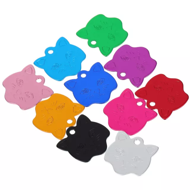 10 Pcs Pet Tag Aluminum Oxide Metal Hanging Boards Dog Charms