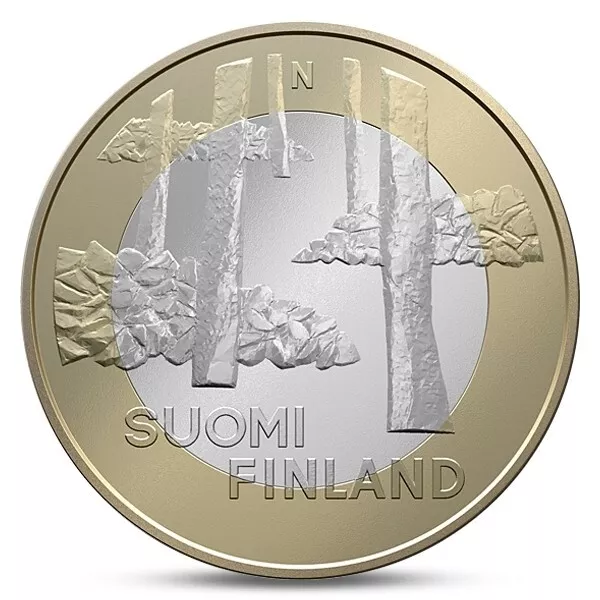 Finland Finnland Finlande 5 Euro Provincial Buildings Satakunta 2013 Unc